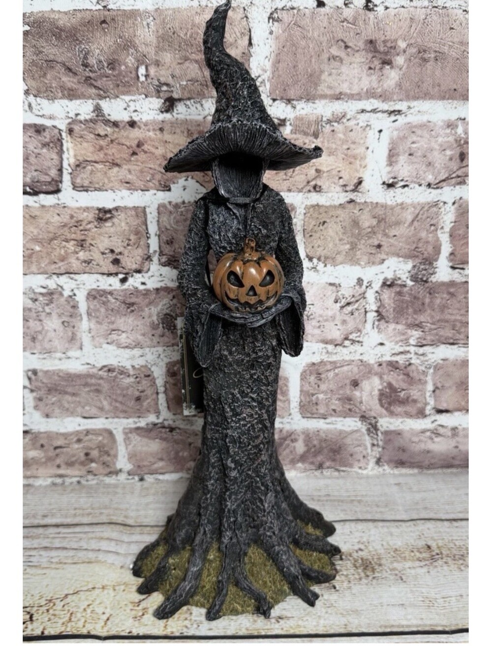 New Viral Spooky Night Halloween 16” Tree Witch Faceless Forest Statue TikTok